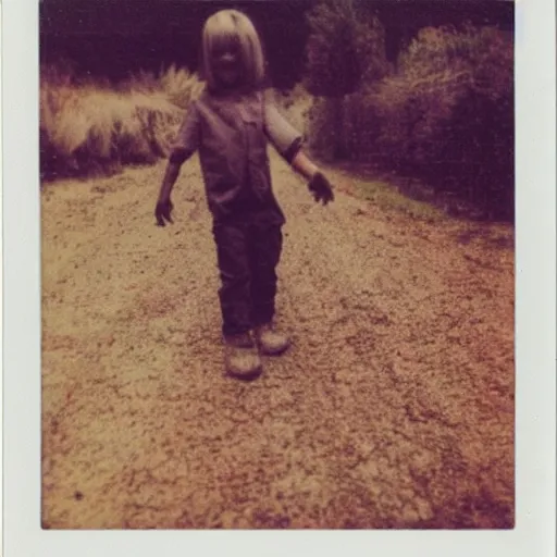 Prompt: corn grew legs and ran away, real polaroid