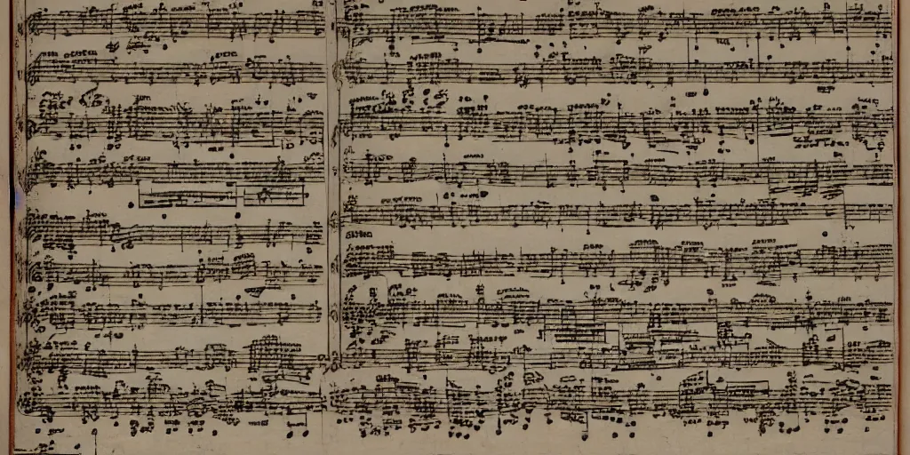 Image similar to baroque sheet music