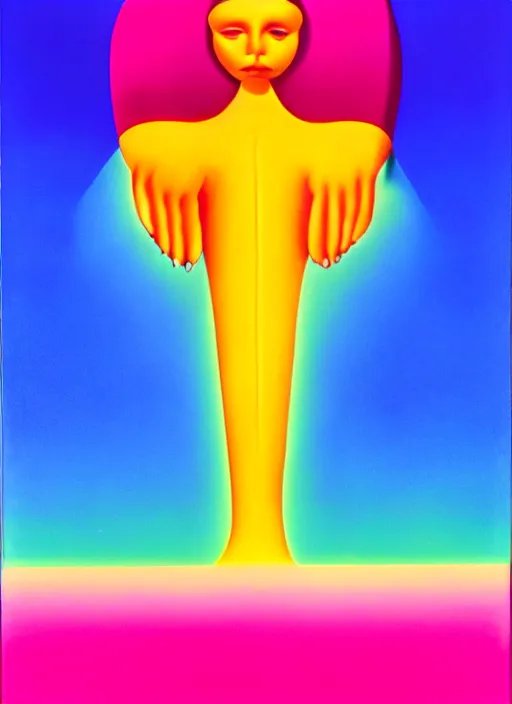 Image similar to beauty by shusei nagaoka, kaws, david rudnick, airbrush on canvas, pastell colours, cell shaded, 8 k