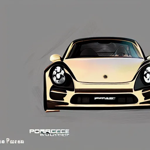 Prompt: porche concept art