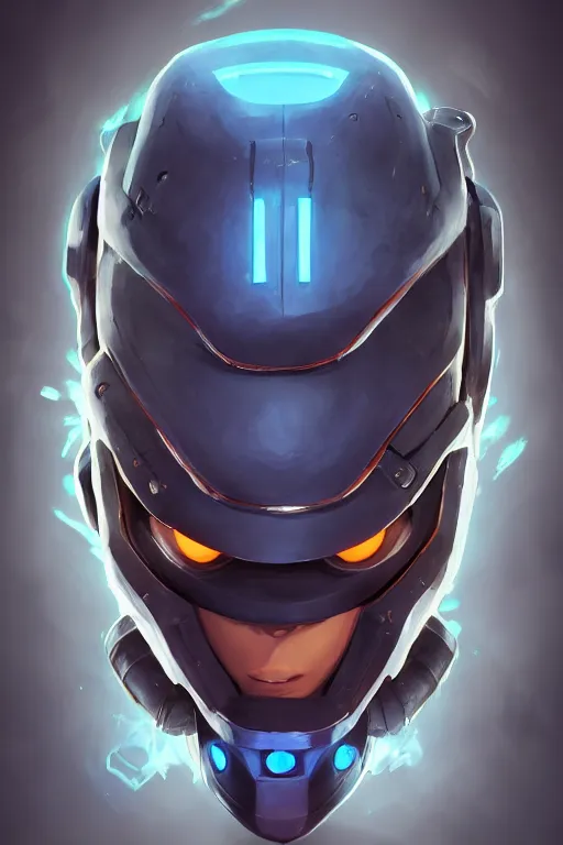 Image similar to epic mask helmet robot ninja portrait stylized as fornite style game design fanart by concept artist gervasio canda, behance hd by jesper ejsing, by rhads, makoto shinkai and lois van baarle, ilya kuvshinov, rossdraws global illumination radiating a glowing aura global illumination ray tracing hdr render in unreal engine 5