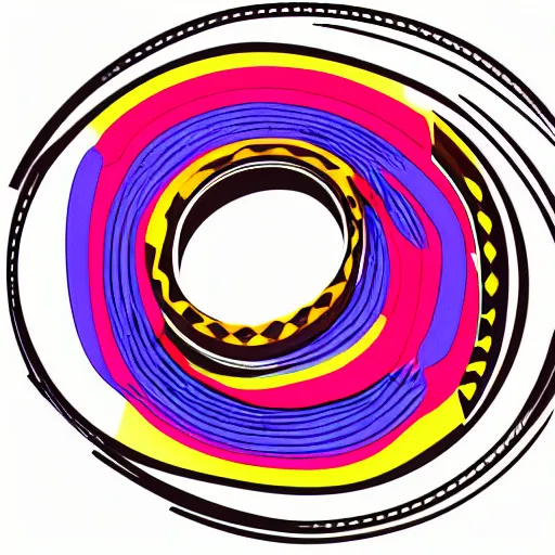 Image similar to abstract logo, three loop mobius strip, in the shape of a b