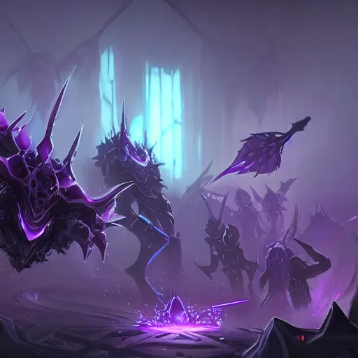 Image similar to arcane style void insects army, violet spike smoke, bright art masterpiece artstation. 8k, sharp high quality artwork in style of Jose Daniel Cabrera Pena and Greg Rutkowski, concept art by Tooth Wu, blizzard warcraft artwork, hearthstone card game artwork, violet flower, violet flower, violet flower, portal