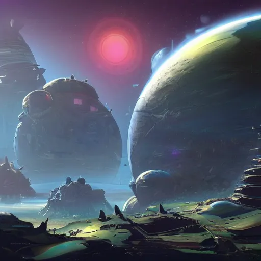 Prompt: futuristic screen depicting a planet with labels, infographic style, sci fi concept art by tyler edlin, antoine blanchard, thomas cole