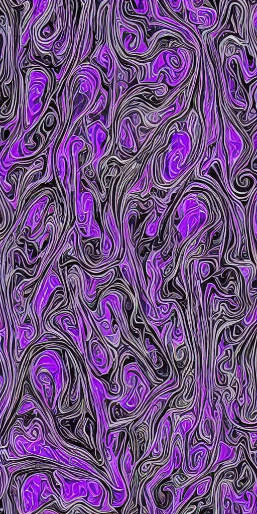 Prompt: abstract waveforms of audio in shades of purple