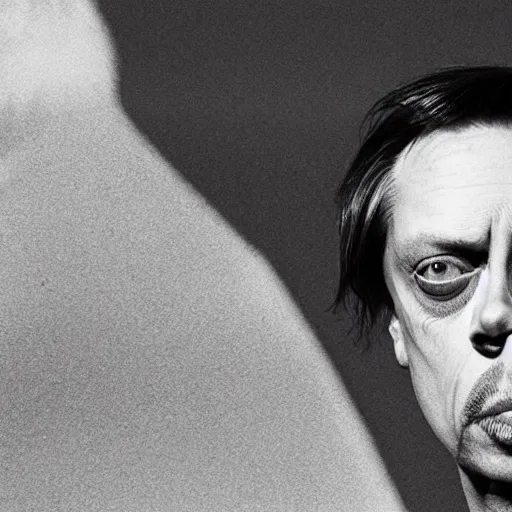 Image similar to photo of Steve buscemi as a sandworm from Dune, sharp lighting, high contrast