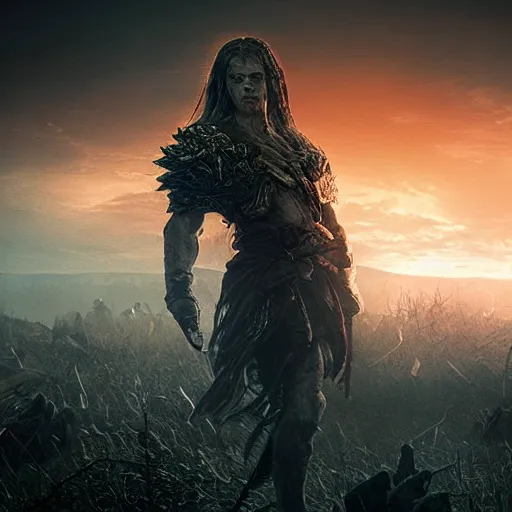 Prompt: Elden ring game real life 4K quality super realistic
