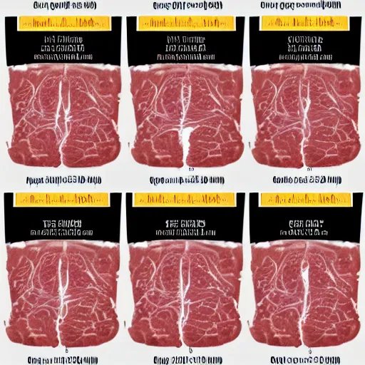 Image similar to human meat cutting chart