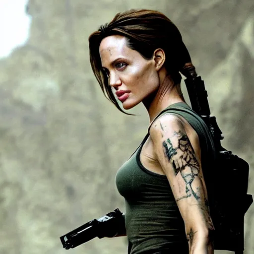 Tomb Raider  Lara Croft  Angelina Jolie  Tattoo Reveal  YouTube