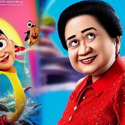 Prompt: Megawati Sukarnoputri in upcoming pixar movie