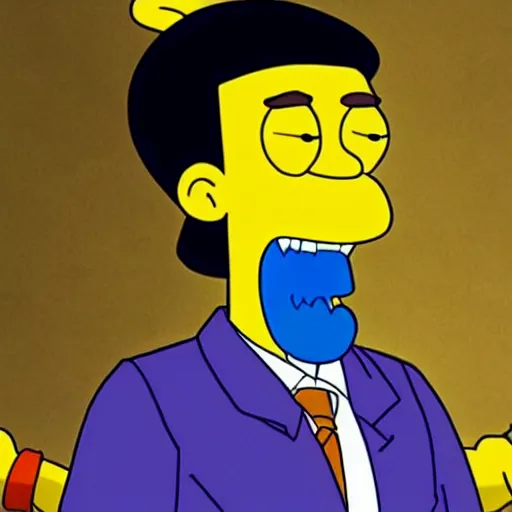 Image similar to Will Smith cosplay in The Simpson TV Show, detailed, colourful masterpiece beautiful beautiful beautiful