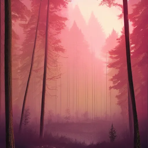 Prompt: forest in the morning light, hyper detailed digiital illustration by Alena Aenami, trending on artstation