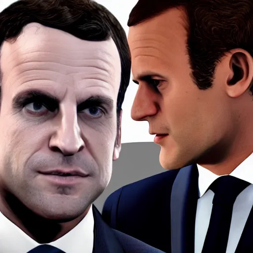 Prompt: Emmanuel macron in GTA 5,