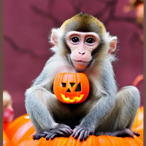 Prompt: halloween monkey