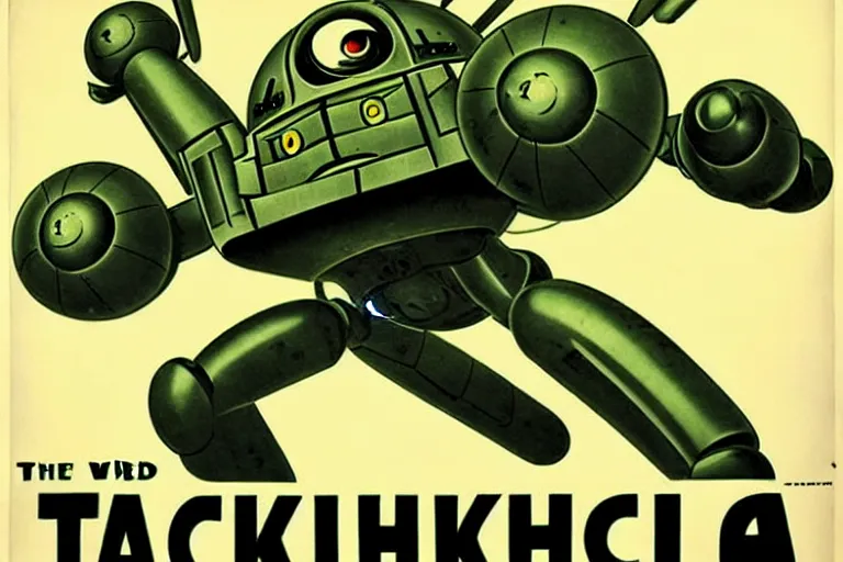 Image similar to 1940s, war, poster, tachikoma