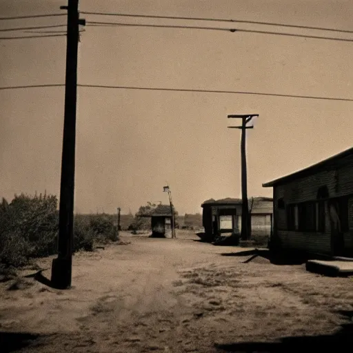 Prompt: realistic photographic Great Depression colored cinematic scenery