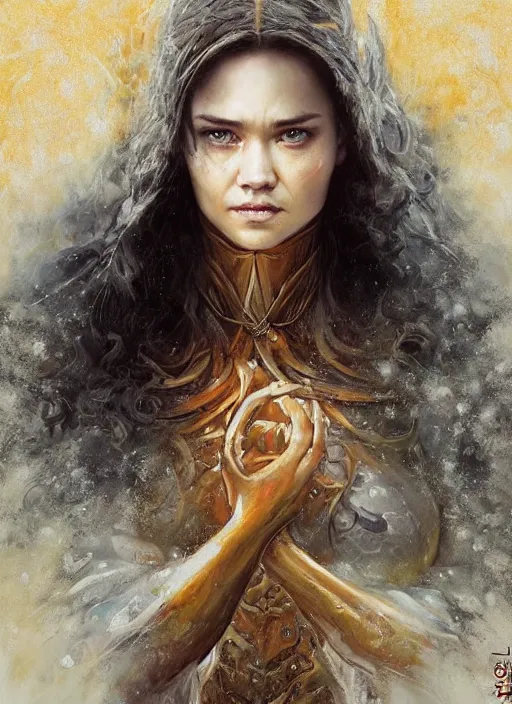 Image similar to a painting done in a egg - soup of a character from game of thrones tv - series, art by artgerm, karol bak, mark brooks, donato giancola, bayard wu, 4 k, 4 0 9 6, hires, focus