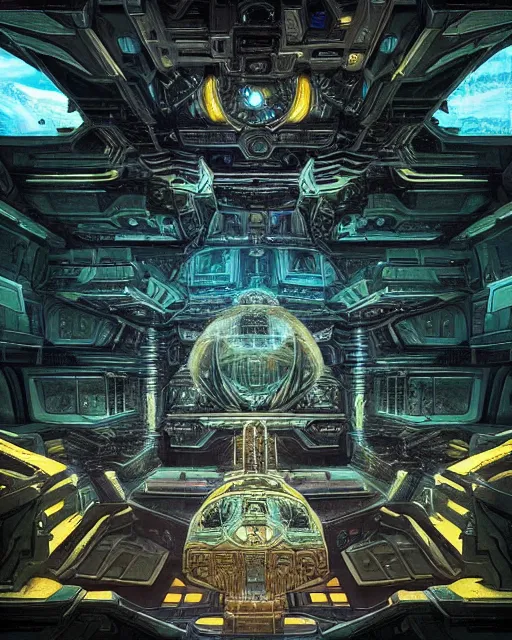 Image similar to photo of a temple, mothership, alien utopia!!, holy place, protoss!!, beautiful, intricate, scifi, machine city, highly detailed, art by roberto digiglio and furio tedeschi and filippo ubertino