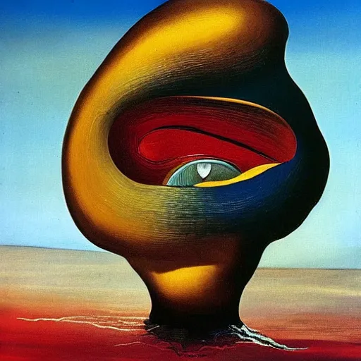 Image similar to wal - e painted by salvador dali