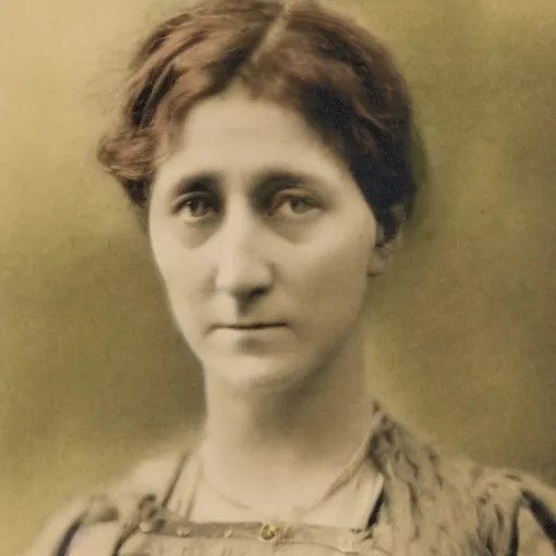 Prompt: 1 9 1 0 colour photo of a woman