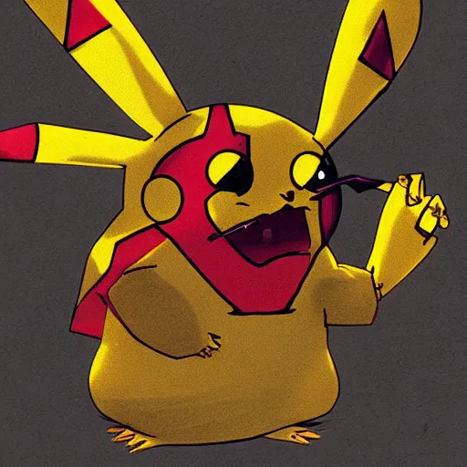 Image similar to zombie pikachu