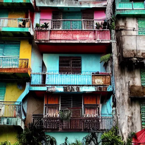 Image similar to rio de janeiro house. the house is in a favela. extremely detailed. wong kar wai, hyper - realistic, 8 k
