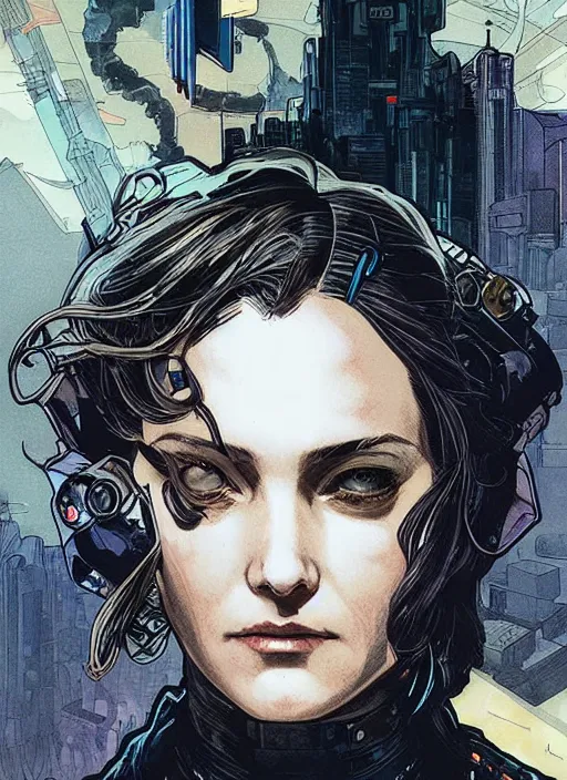 Prompt: cyberpunk selina kyle. portrait by ashley wood and alphonse mucha and laurie greasley and josan gonzalez and james gurney. splinter cell, apex legends, rb 6 s, hl 2, d & d, cyberpunk 2 0 7 7. realistic face. character clothing. vivid color. dystopian setting.