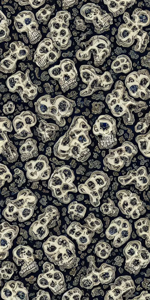 Image similar to infinite fractal complexity, skulls, smurf, soup, sycamore, porcelain, 8k, intricate insane detail, 8k