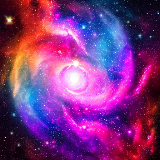 Image similar to dragon composed of nebula and galaxies, vivid colors, extremely high detail, intricate, abstract, 8 k, digital art