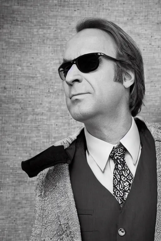 Prompt: Saul Goodman photo by Mark Mann