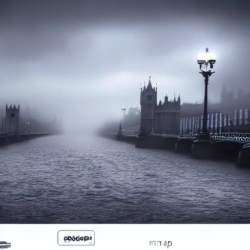 Image similar to London fog, realistic, photo studio, HDR, 8k, trending on artstation