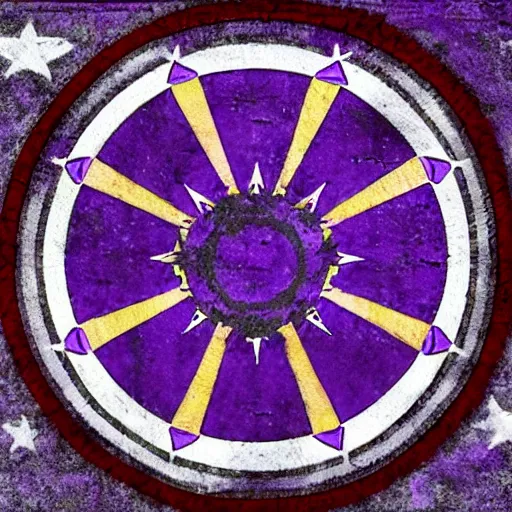 Image similar to flag of the great violet witch