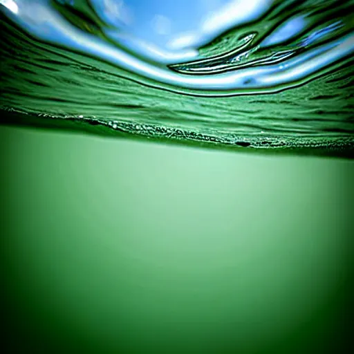 Image similar to breaking the surface tension of water, photograph