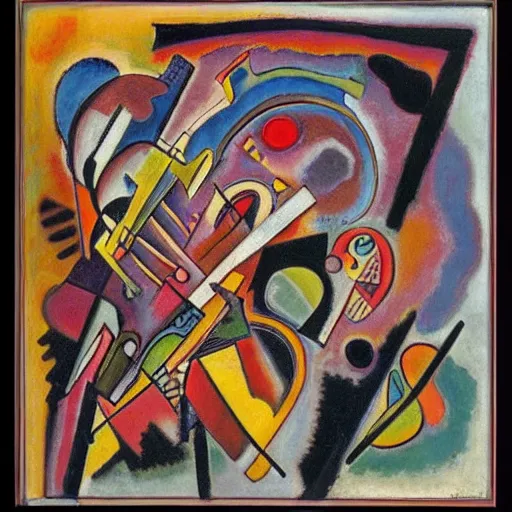 Prompt: a biomechanical talisman of compassion by kandinsky, pollock, mark rothko, malevich