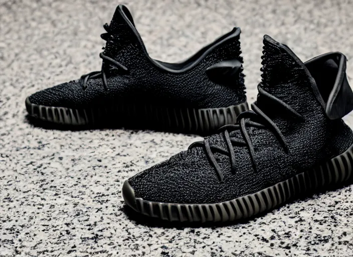 product still of Black Panther signature Yeezys , | Stable Diffusion ...