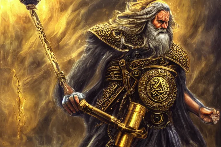 mythological odin all father supreme God of thunder