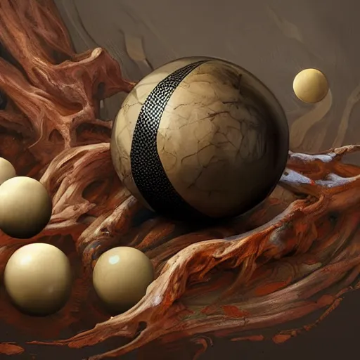 Prompt: death nature with pool balls, oleo painting, higly detailed, 8 k, photorealistic, art concept, artstation, sharp focus