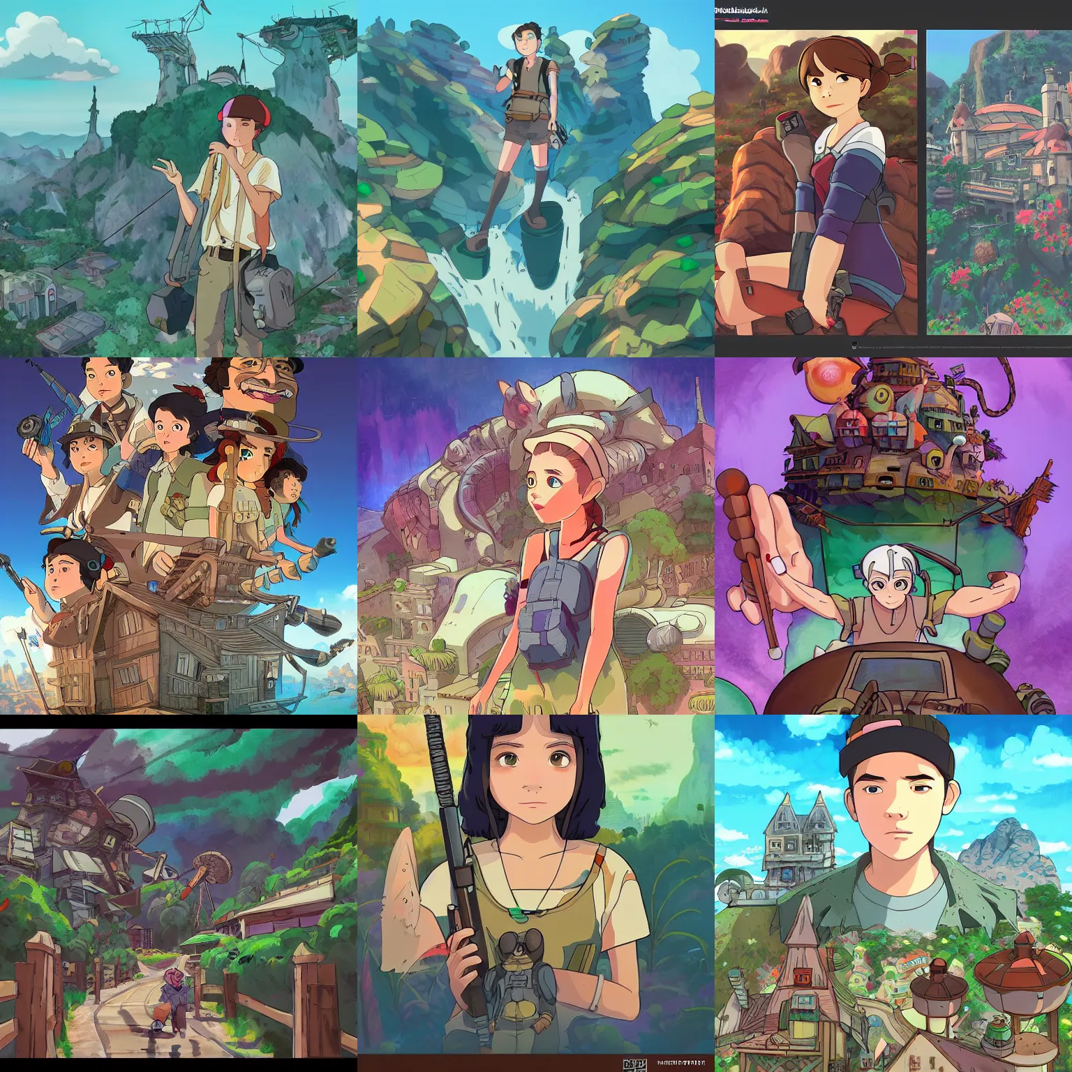 Prompt: twitch streamer HollywoodBoblive in the style of Studio Ghibli, digital art , hyperdetailed , artstation , cgsociety , matt painting , concept art.