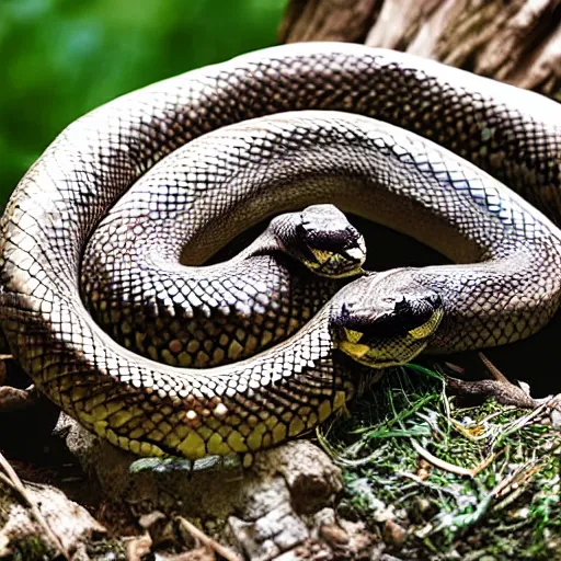 Image similar to snakes with human traits