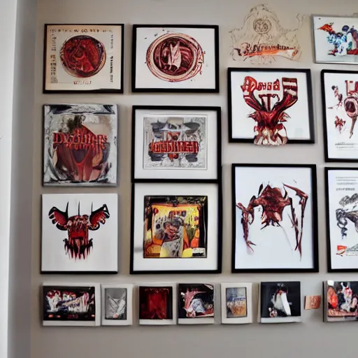 Image similar to diablerie collection on a wall