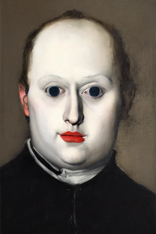 Image similar to realistic portrait of pierrot bolnzes