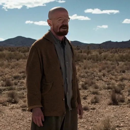 Image similar to walter white superhero movie