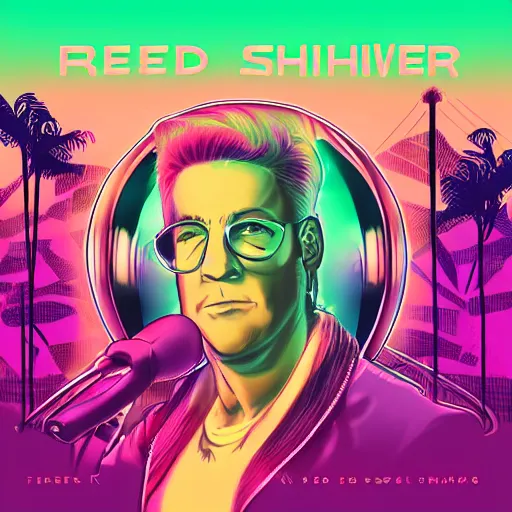Image similar to fred synthwave album cover