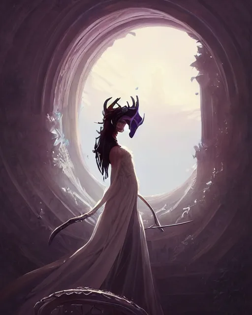 Prompt: portrait of hollow knight as an elegant renaissance goddess, stephen bliss, unreal engine, by greg rutkowski, loish, rhads, makoto shinkai and lois van baarle, ilya kuvshinov, rossdraws, global illumination, radiant light, detailed and intricate environment