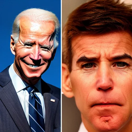 Image similar to long nose man, long nose, joe biden with long nose