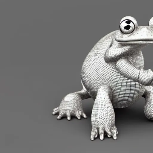 Image similar to chain toad grading, 3 d render, high quality, focus on sharpness, object focus