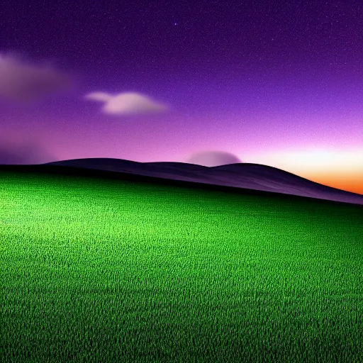 Image similar to windows xp wallpaper at night