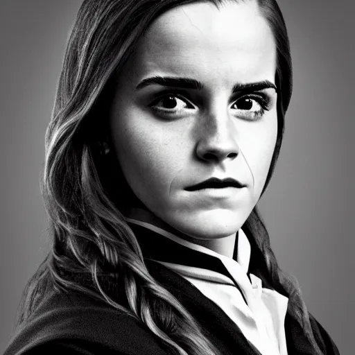 Image similar to Emma Watson as Professor Severus Snape