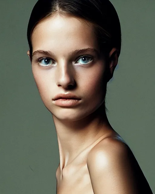 Image similar to photo portrait of beautiful 2 0 - year - old woman by mario testino,'models. com ', elegant, luxury, clean, smooth, sharp focus