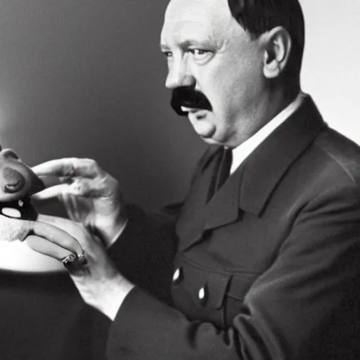 Prompt: Hitler in the style of Jim Henson's muppets, photo, high definition